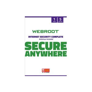 Webroot Internet Security Complete with Antivirus Software - 5 Device